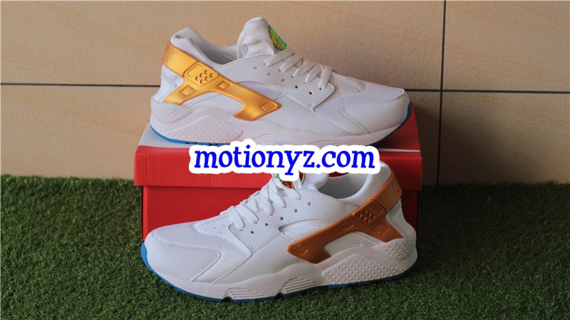 Nike Air Huarache Royal Golden White